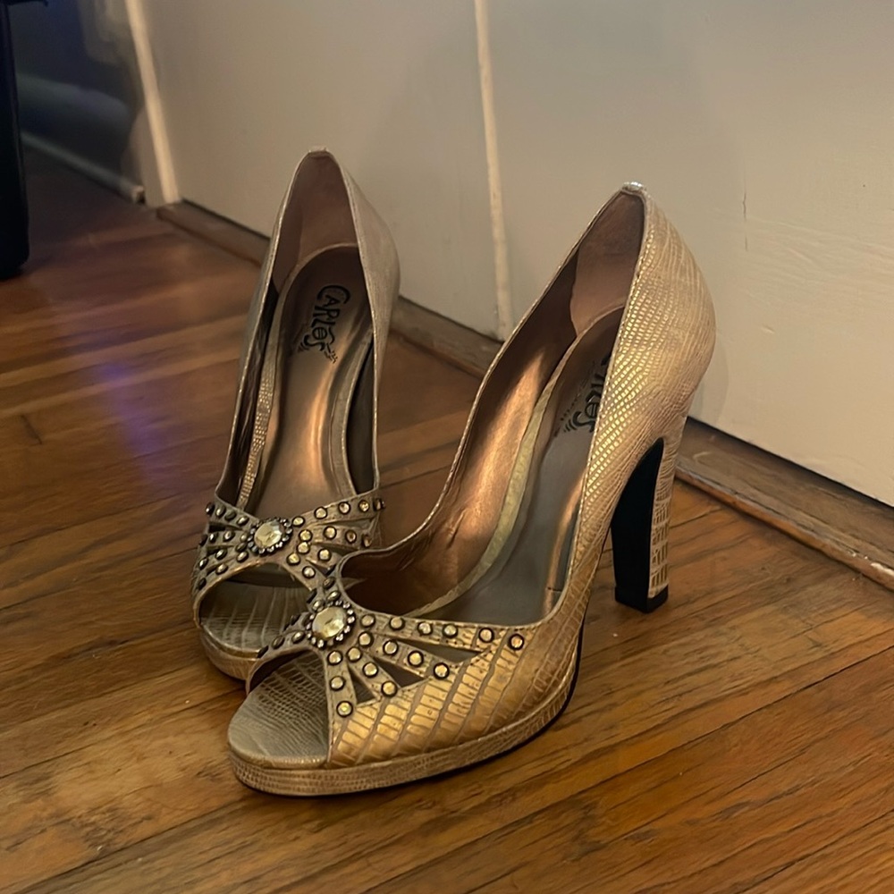 Carlos Santana peep toe heels - Picture 4 of 9